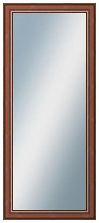 DANTIK - Zrkadlo v rámu, rozmer s rámom 60x140 cm z lišty ANGLIE hnedá (561)