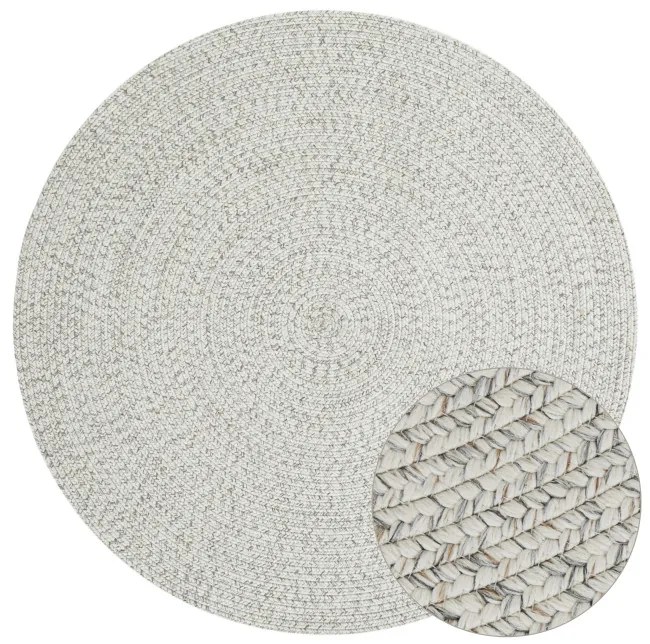 Koberec Hanse Home Braided Trenzado melanž, svetlý kruh