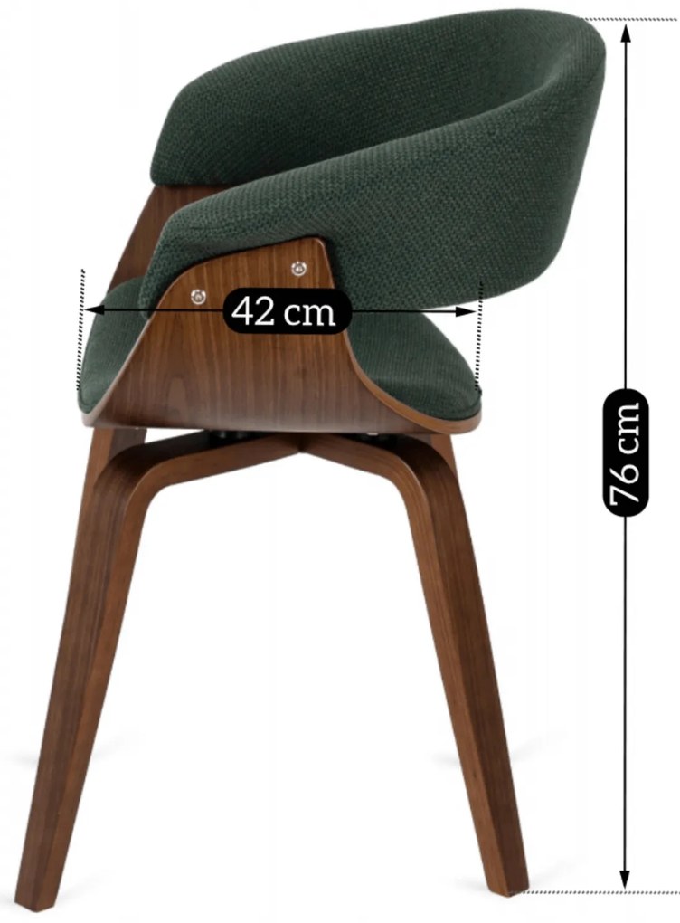 PROXIMA.store - Čalúnená stolička GARY FARBA: zelená