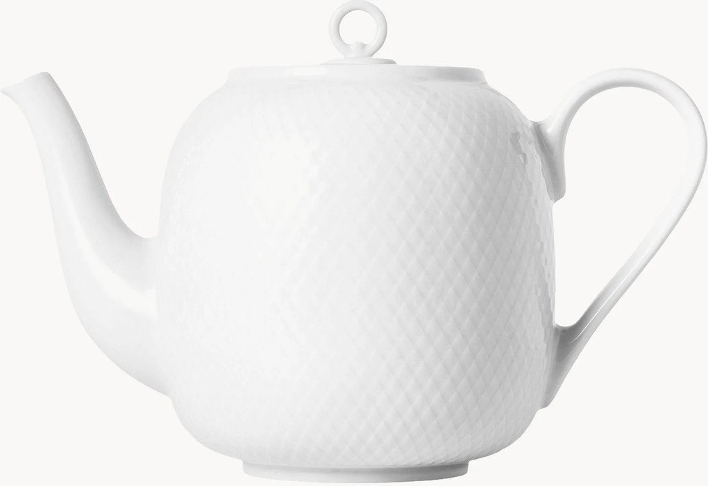 Porcelánový čajník so štruktúrovaným vzorom Rhombe, 1,9 l