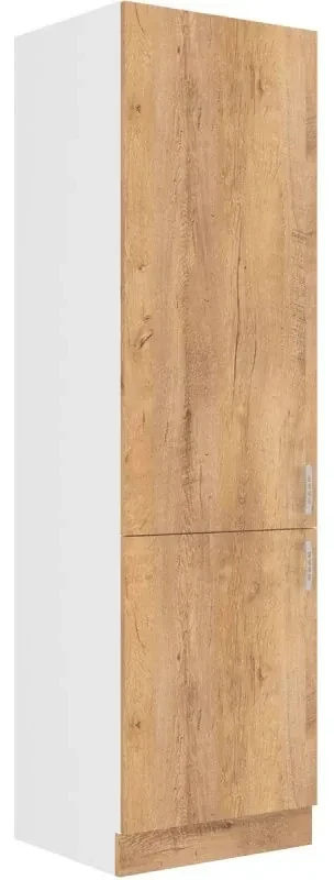 Potravinová skriňa SABRYA - šírka 60 cm, dub lefkas / biela