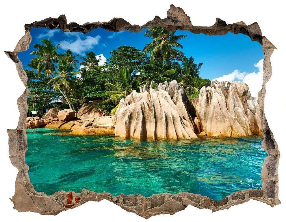 Nálepka fototapeta 3D výhled Tropický ostrov nd-k-78907278