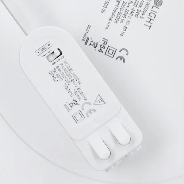 Solight WD244-W - LED panel 2v1 24W/230V 3000/4000/6000K pr. 30 cm IP54 biela