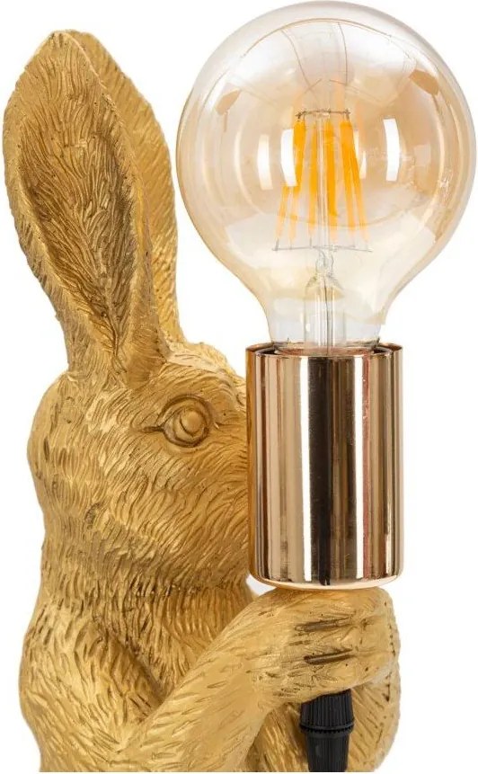 Stolová lampa v zlatej farbe (výška 35,5 cm) Rubbit – Mauro Ferretti