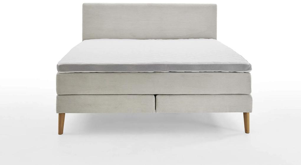 Boxspring posteľ elina 140 x 200 cm menčester béžová MUZZA