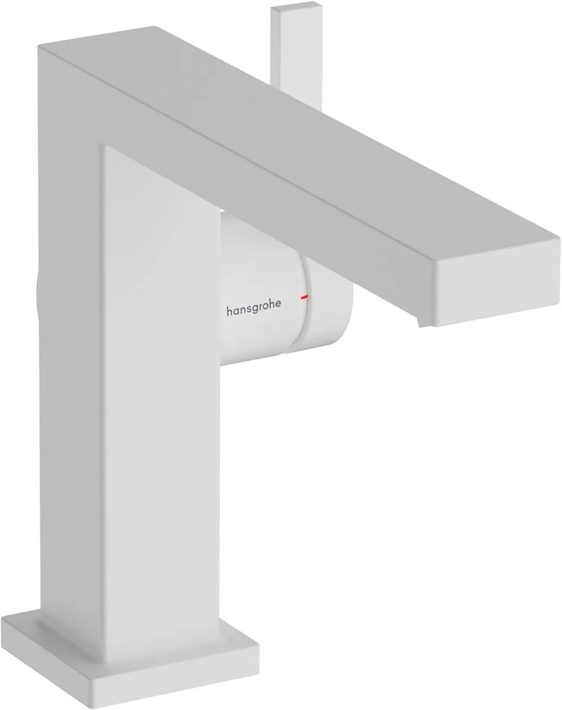 Hansgrohe Tecturis E, páková umývadlová batéria 110 Fine CoolStart EcoSmart+ s odtokovou garnitúrou Push-Open, biela matná, HAN-73020700