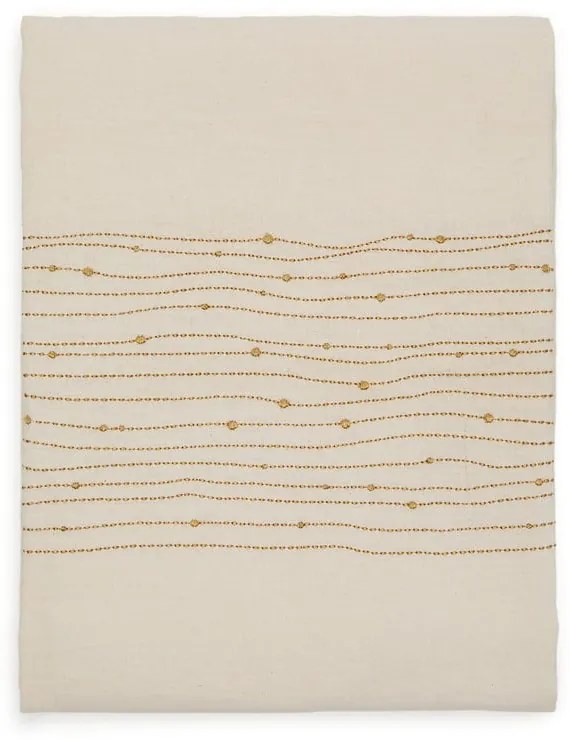 Obrus s prímesou ľanu 150x250 cm Flia – Kave Home