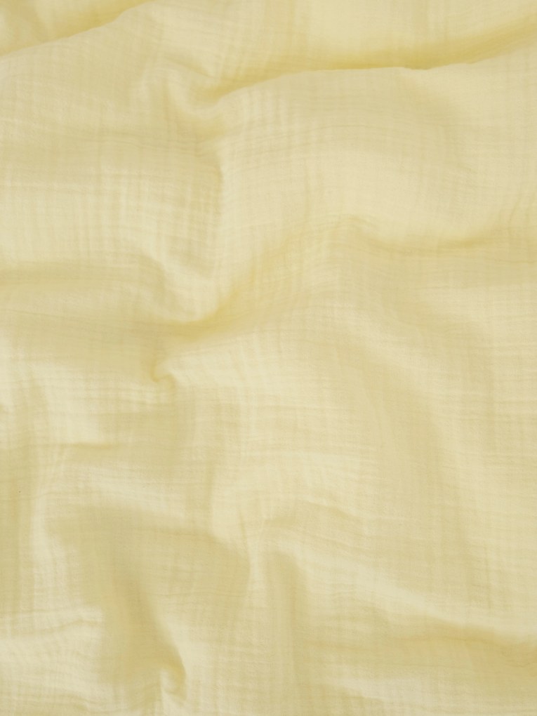 Francúzske mušelínové obliečky – Alexia pastelovo žltá