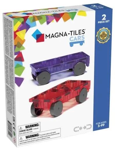 Magna-Tiles Magnetická stavebnica Cars Purple-Red