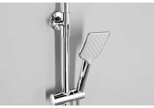 Aqualine - Sprchová sada s batériou FACTOR lesklý chróm