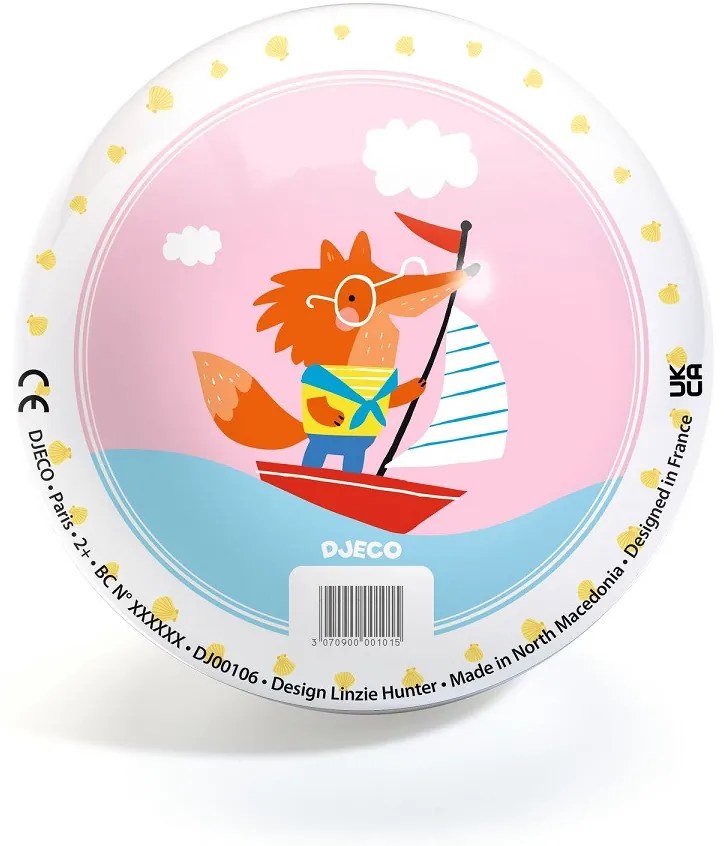 Lopta - Zvieratká v člne - 12 cm