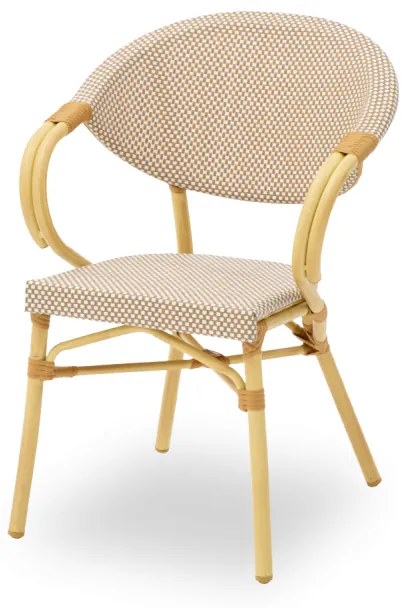 Technoratanová stolička CAMILLO béžová