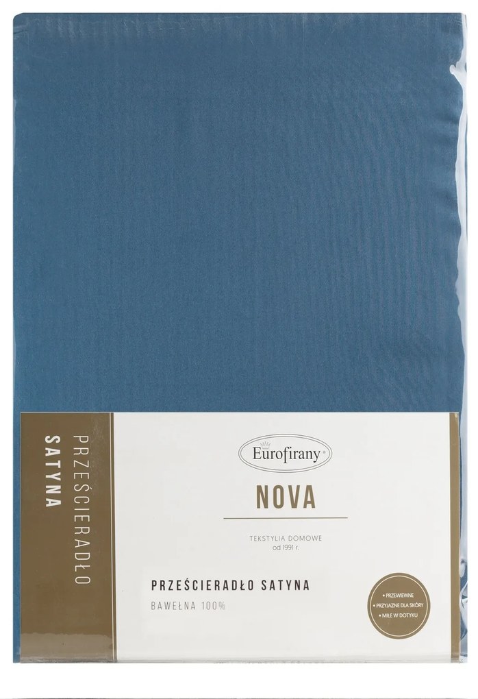 MAKOSATÉNOVÉ PRESTIERADLO NOVA 180X210 CM TMAVOMODRÉ