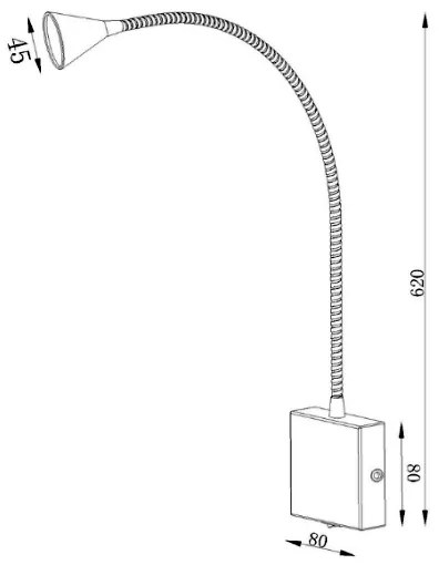Lucide 18293/03/31 - LED Flexibilná lampička BUDDY LED/4W/230V biela