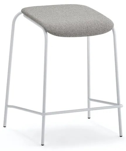 Stolička ATTEND, biela, béžová