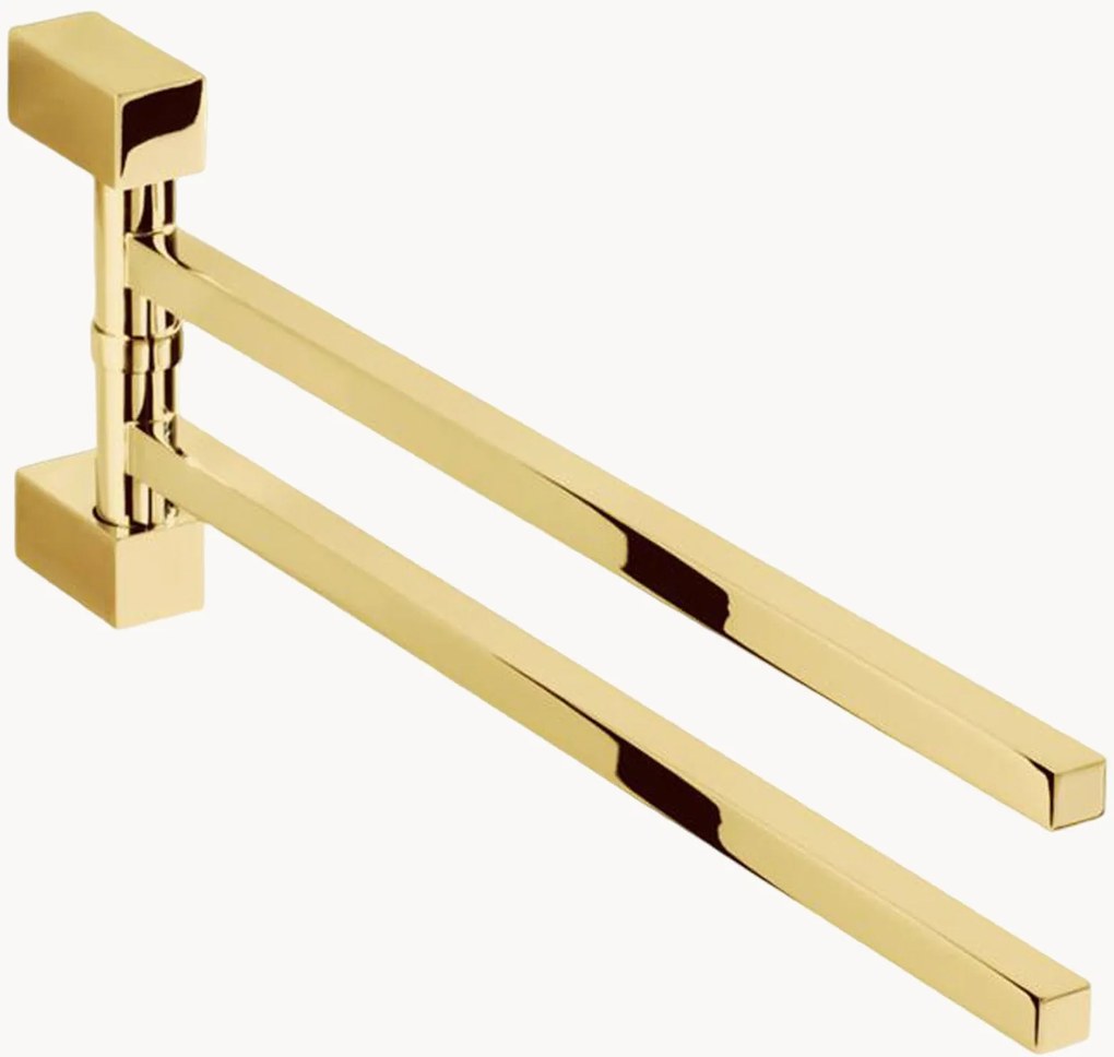 Mosadzný rohový vešiak na uteráky