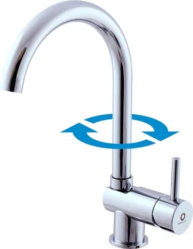 RAV SLEZÁK Seina drezová batéria s otočným ramienkom chróm se908.5/4 SE908.54