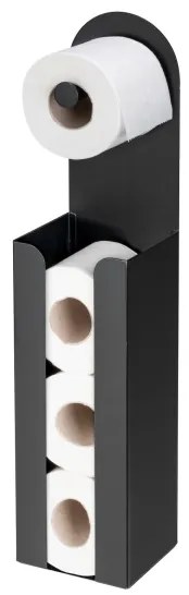 WENKO 26059100 - Držiak rolí AGIRA 12x54 cm čierny