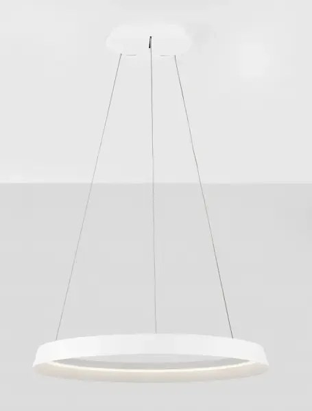 LED stmievateľný biely dizajnový luster Ormi 60