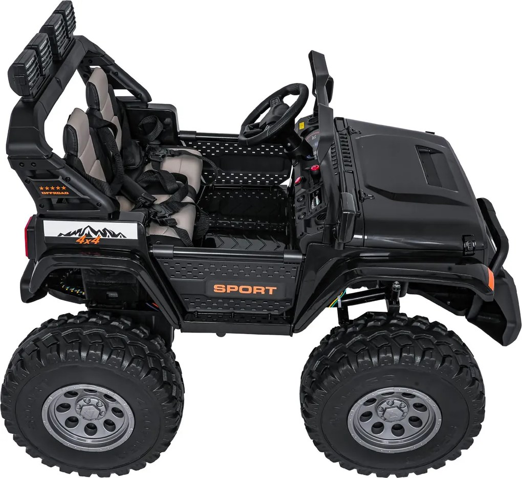 Ramiz Extrémne športové vozidlo 4x4 s variabilnou veľkosťou čierne