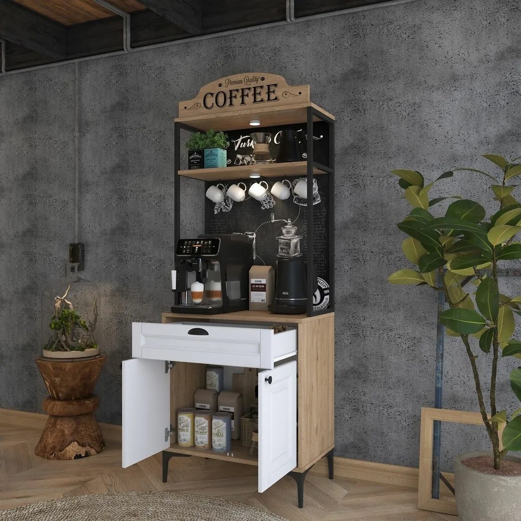 Skriňa Jehy Walnut and White