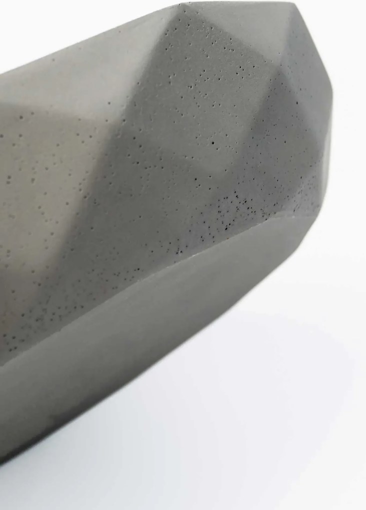 Okrasná miska CAVERO, sklolaminát, priemer 32 cm, sivá