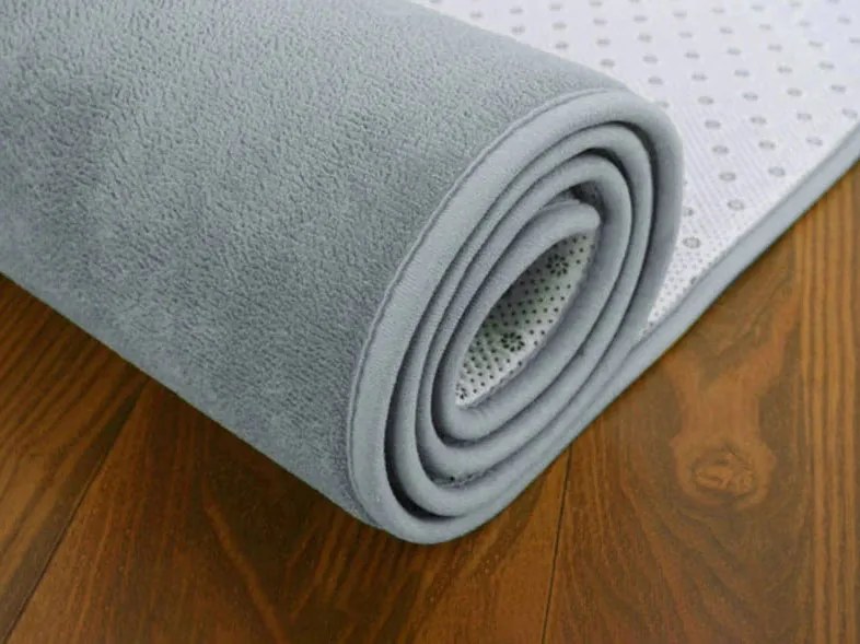 TZ Sivý jednofarebný obdĺžnikový koberec Polar Rozmer: 100x150 cm