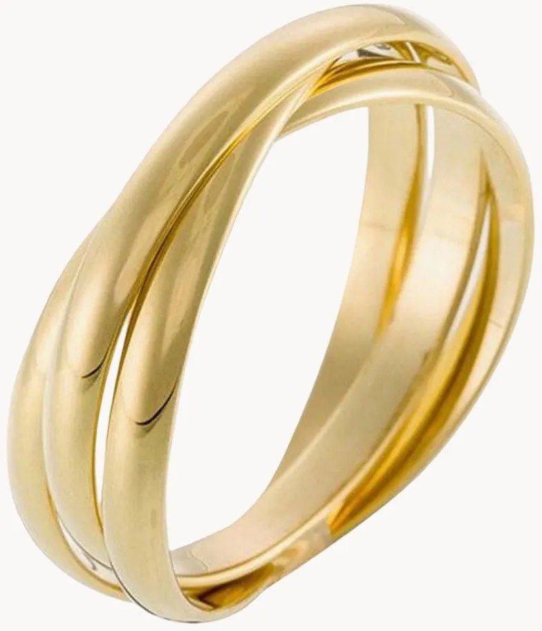 Prsteň zo žltého zlata Saturna