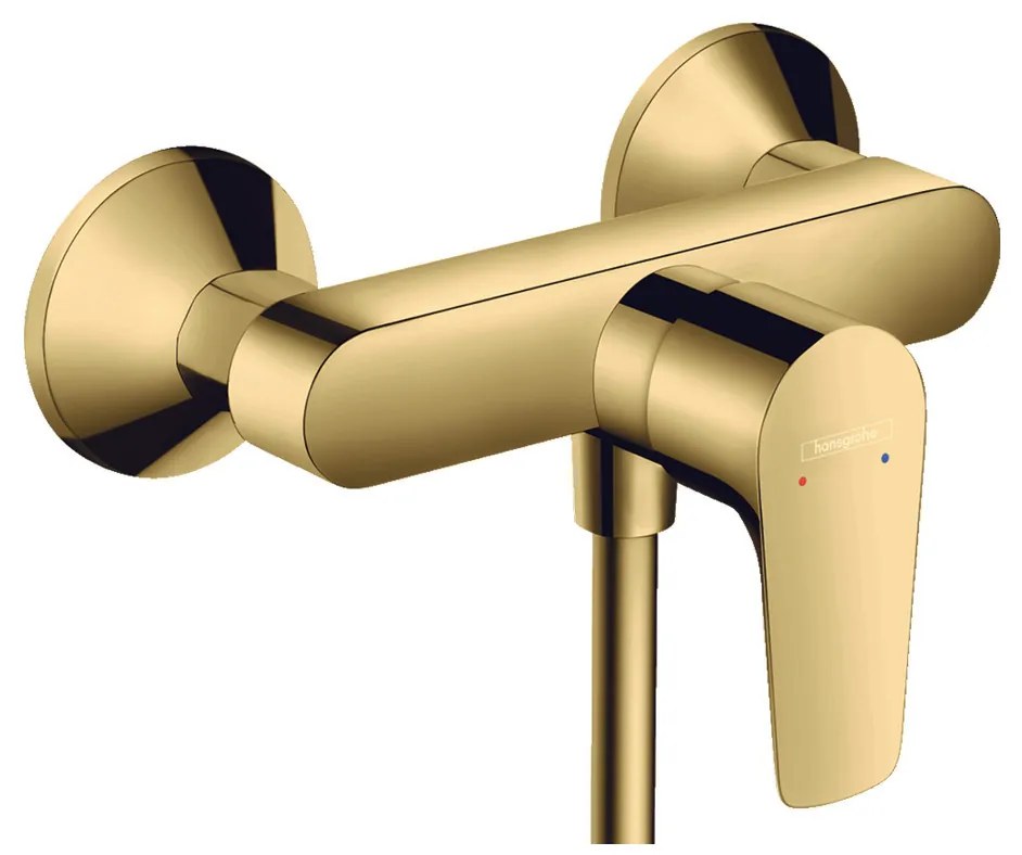 Hansgrohe Talis E, nástenná páková sprchová batéria, zlatá lesklá, HAN-71760990