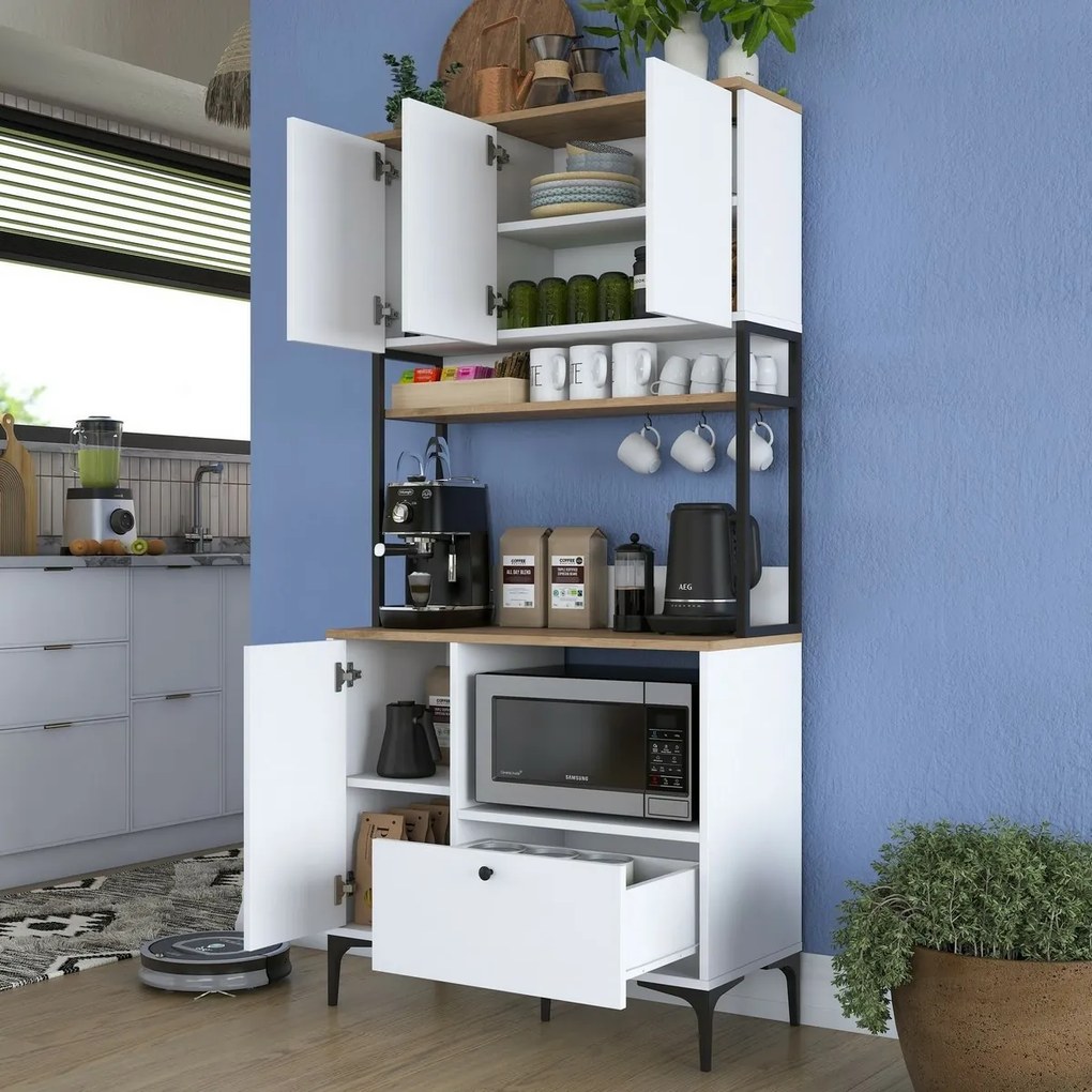 Skriňa Jesy Walnut and White