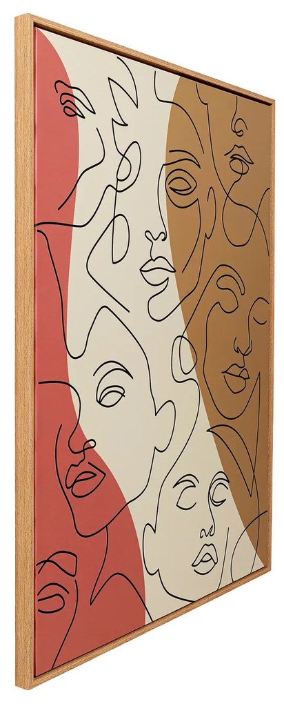 Faccia Arte Tri Colore obraz mix 90x120 cm