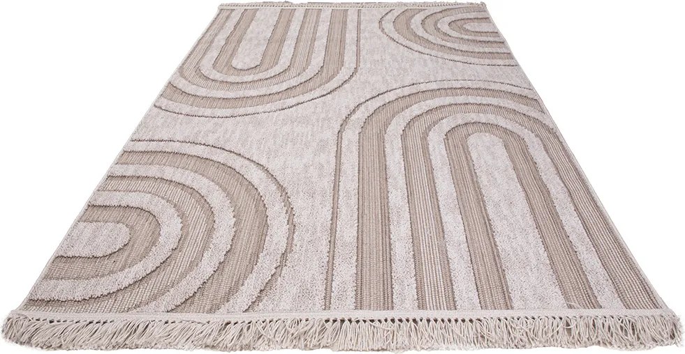 Koberec Benita 092A D.BEIGE/CREAM rozmery koberec: 133x190 cm