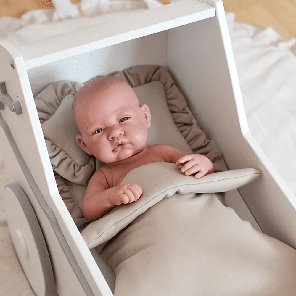 Súprava obliečok pre bábiky cappuccino 28x42cm