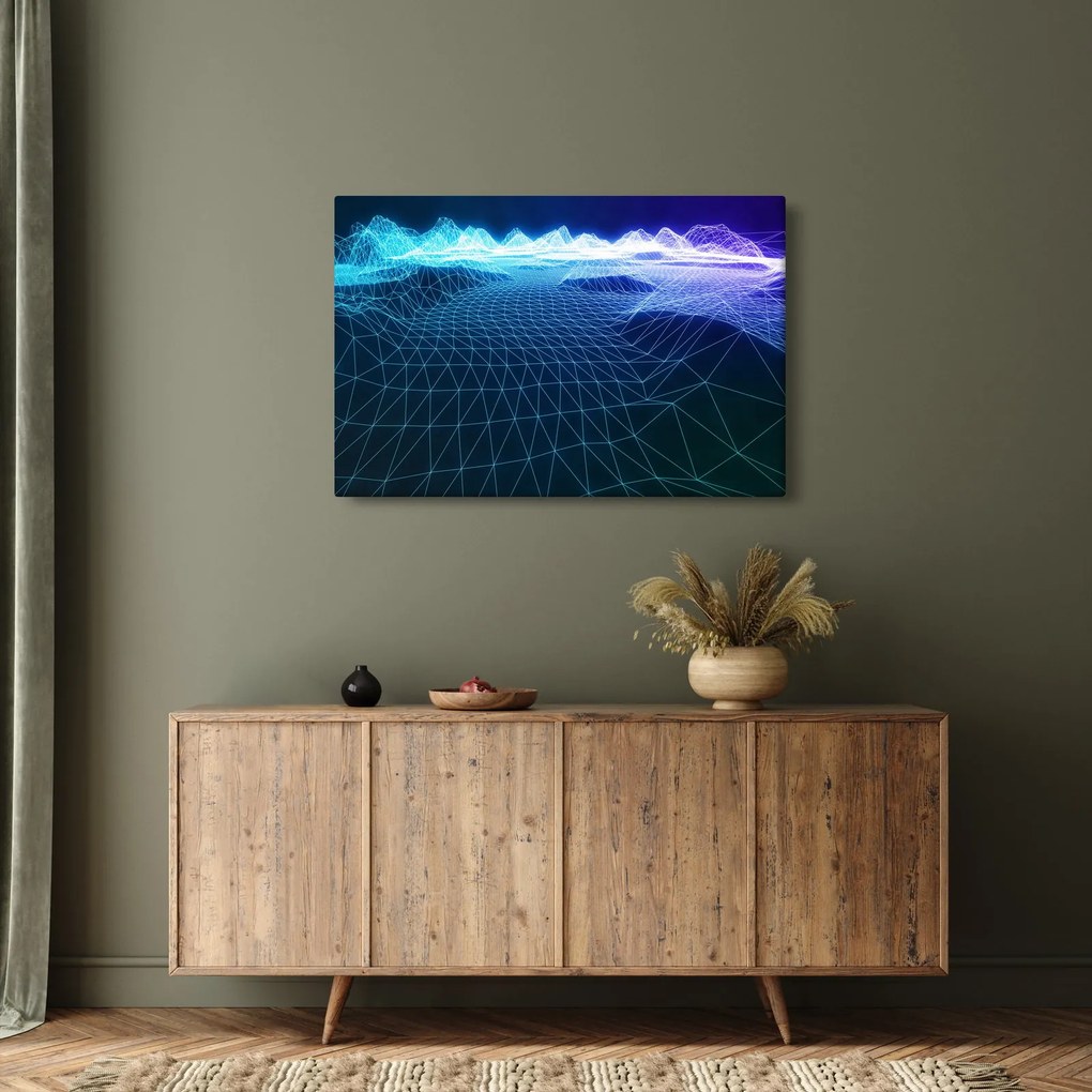 Obraz - Hory v počítačovom modeli (90x60 cm)