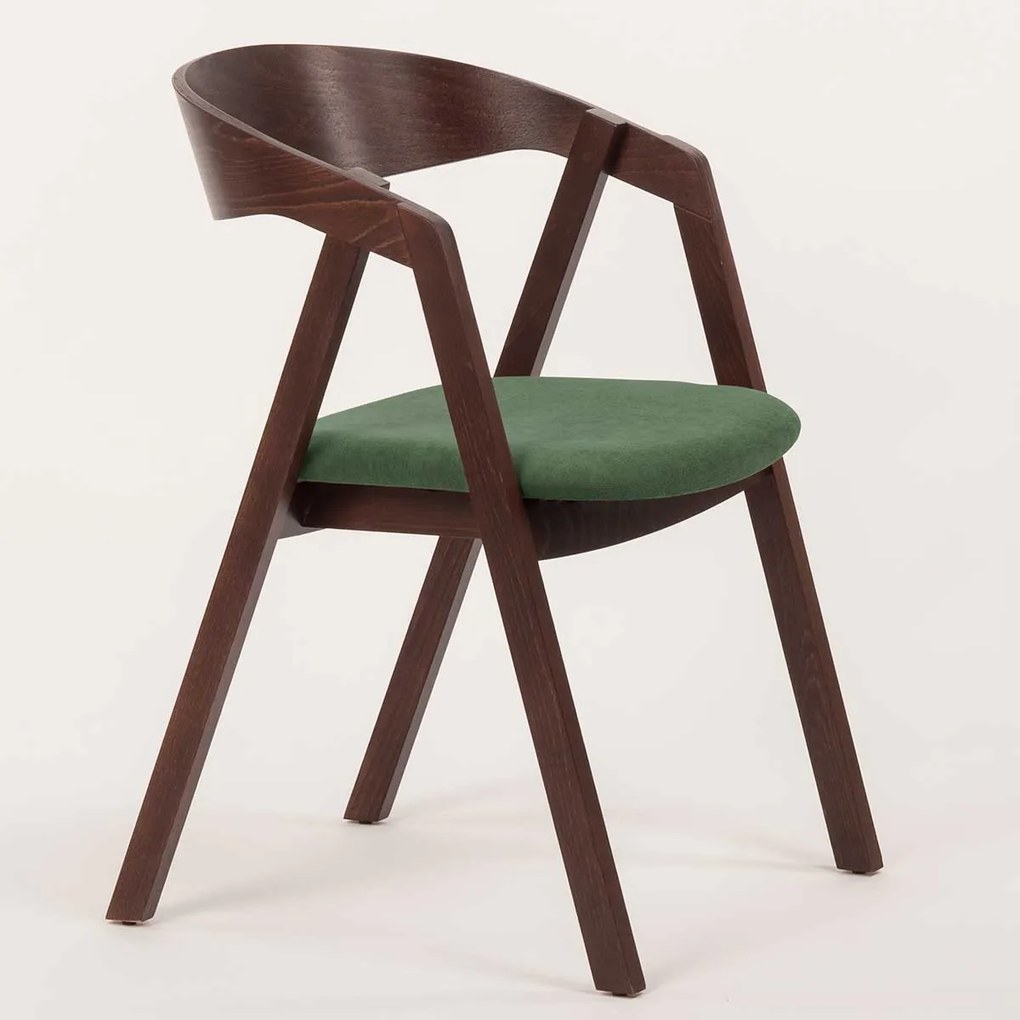 Stima stolička GURU buk s čalúneným sedákom Vyberte odtieň ->: Buk, Vyberte látku ->: CARABU beige 66