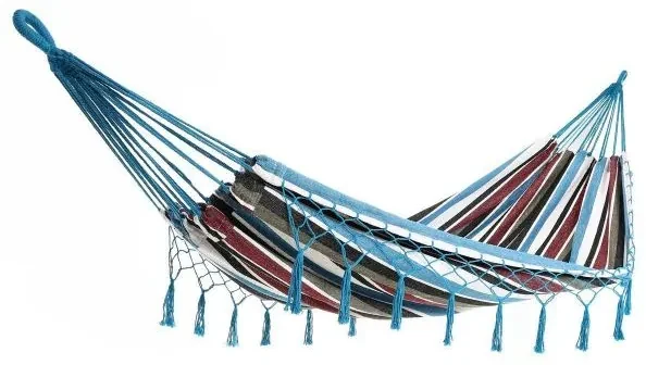 InternetovaZahrada Hojdacia sieť so strapcami 320x150 cm - modrá
