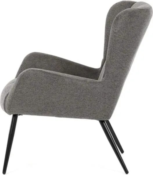 Kreslo ušiak SKAGEN GREY