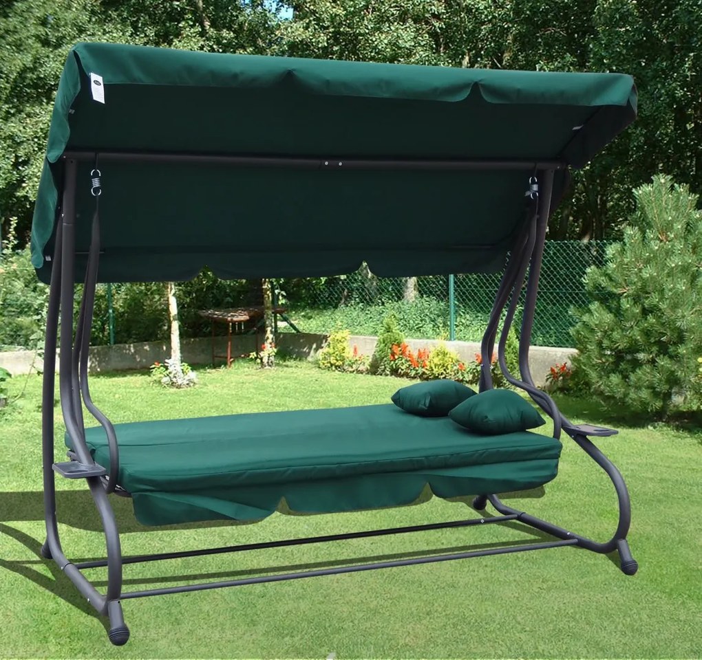 Záhradná hojdačka RAMIZ 8011 - zelená