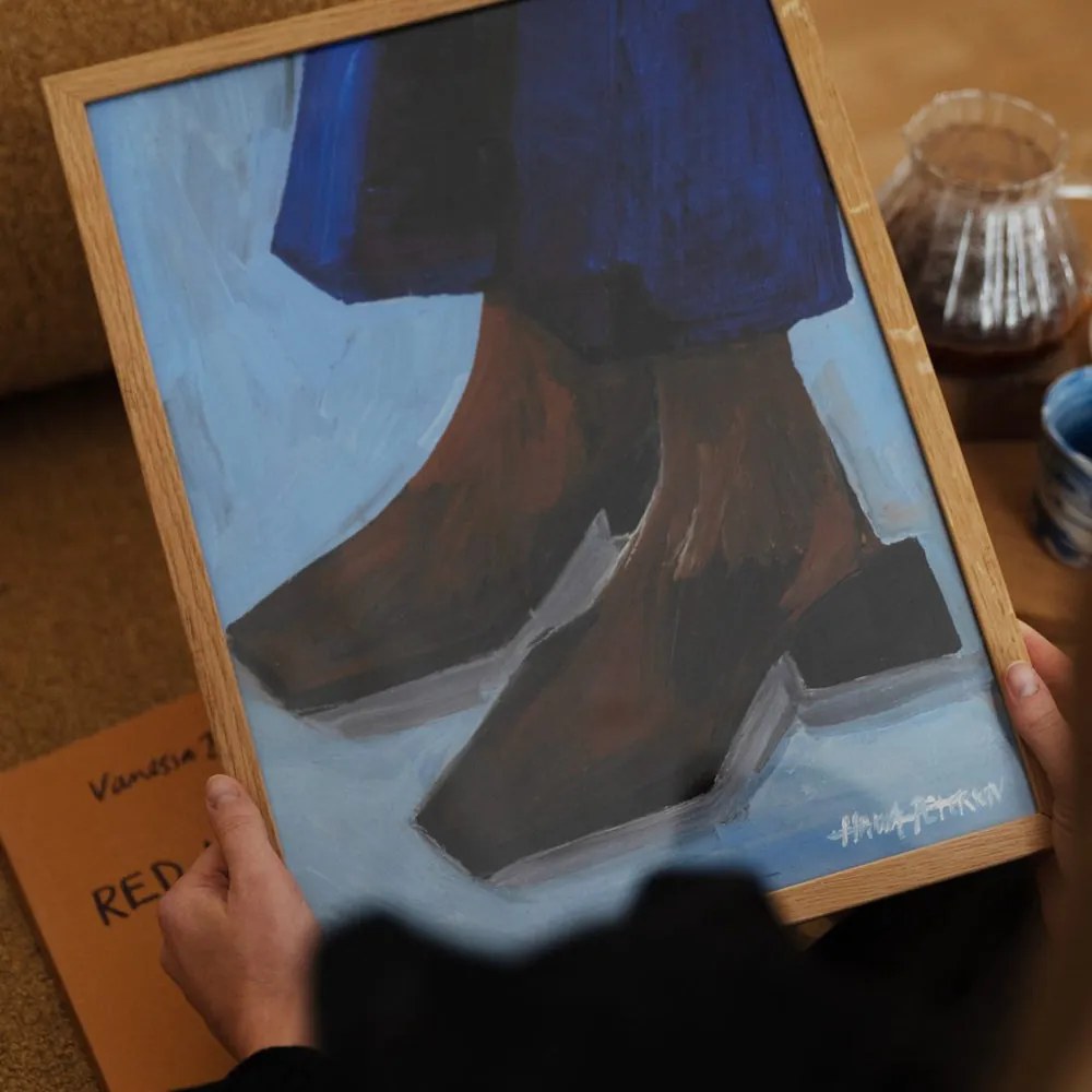 The Poster Club Plagát Boots and Blues by Hanna Peterson 30x40 cm