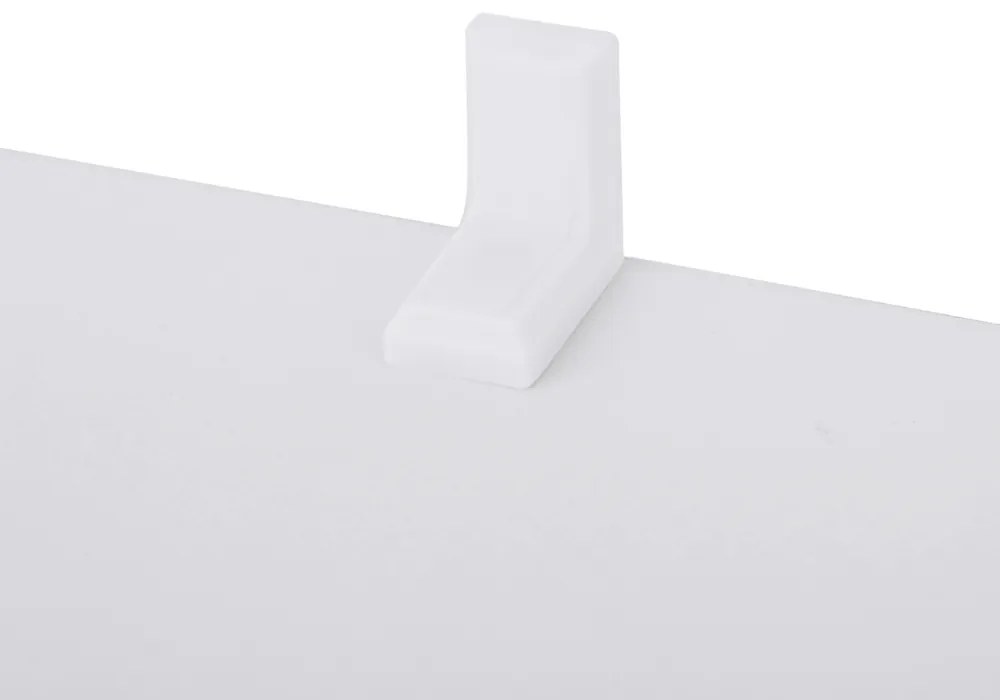 Vasagle Polica/regál na knihy PRESTON, 70x24x190,5cm, biela