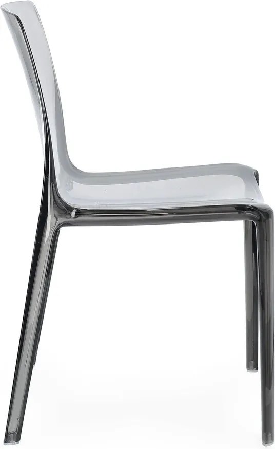 Sivá plastová záhradná stolička Adele – Bizzotto