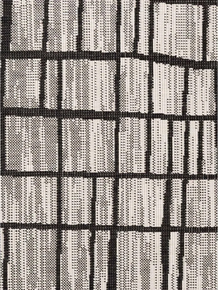 Čierny/krémovobiely okrúhly vnútorný a vonkajší koberec ø 160 cm Haringey Crouch – Ted Baker