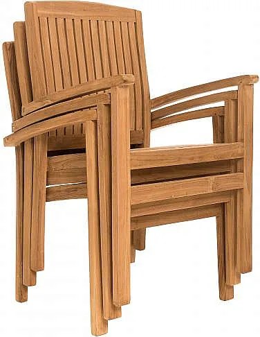 DEOKORK Záhradná teaková zostava HARMONY 1+4+1