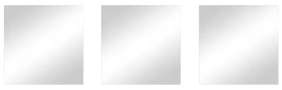 Nástenné zrkadlá v súprave 3 ks 30x30 cm – MSV