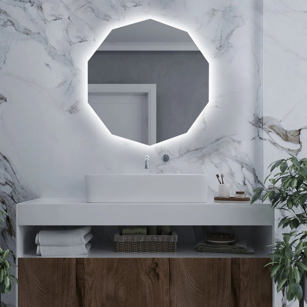 Geometrické zrkadlo s LED osvetlením G11