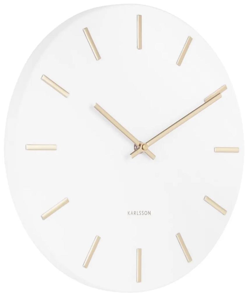 Karlsson Nástenné hodiny Charm White 30 cm