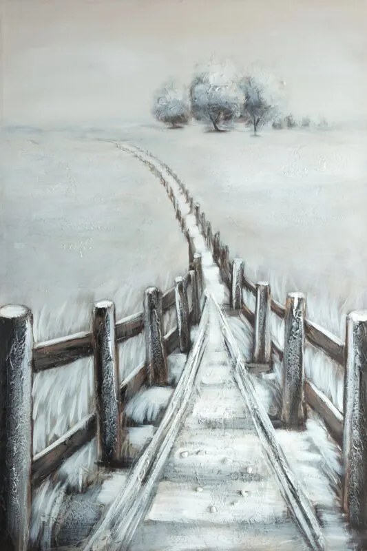 OBRAZ 653 80X120CM SIVÝ