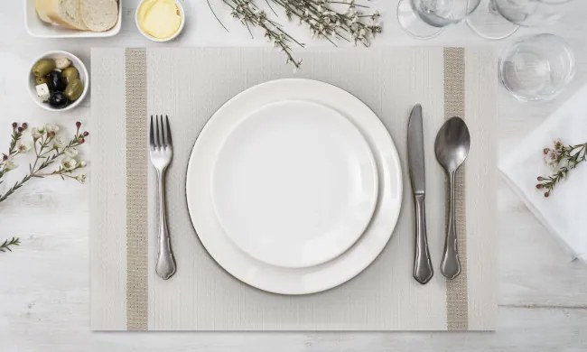 Podložka pod tanier RUBY biela (6 ks)