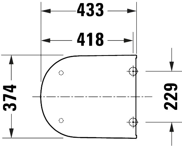 Duravit 28210000 - WC sedátko D-CODE 37,4x43,3 cm biela