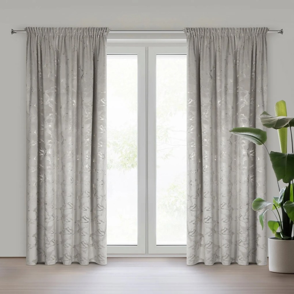 ZATEMŇOVACÍ ZÁVES NA PÁSKE RAJA 140X270 CM VZOROVANÁ